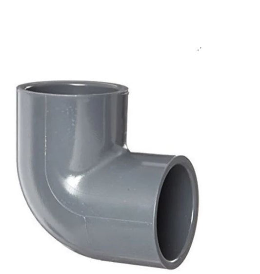 Aquarium Plumbing Elbow – 90° Fitting (Clear or Grey)